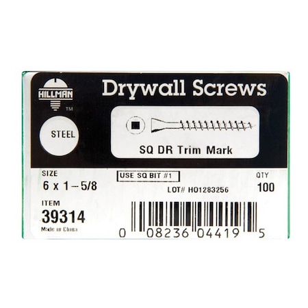 Homecare Products 39314 6 x 1.6 in. Trim Head Drywall Screws HO3314114